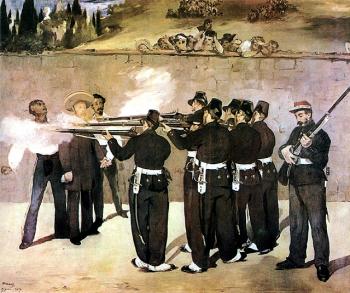 愛德華 馬奈 Execution of Emperor Maximilian of Mexico